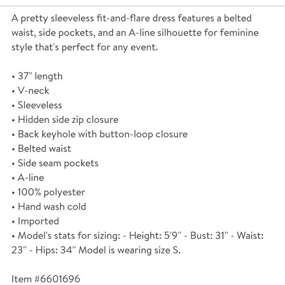 Lucy Paris Blue Sleeveless Fit-and-flare Dress Size Small US 4/6 - Picture 8 of 11